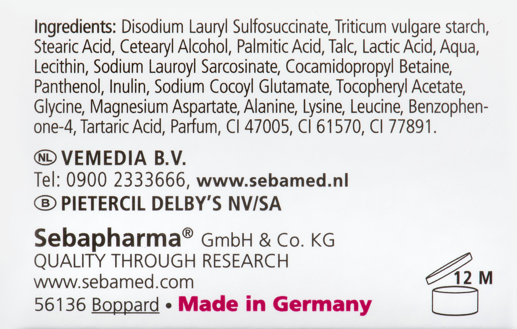Sebamed Wastablet zeepvrij (150 gr)
