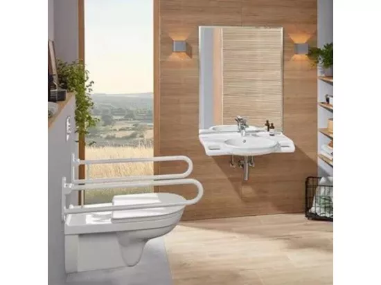 Cuvette VILLEROY ET BOCH sans bride ViCare + Réservoir de chasse + Abattant