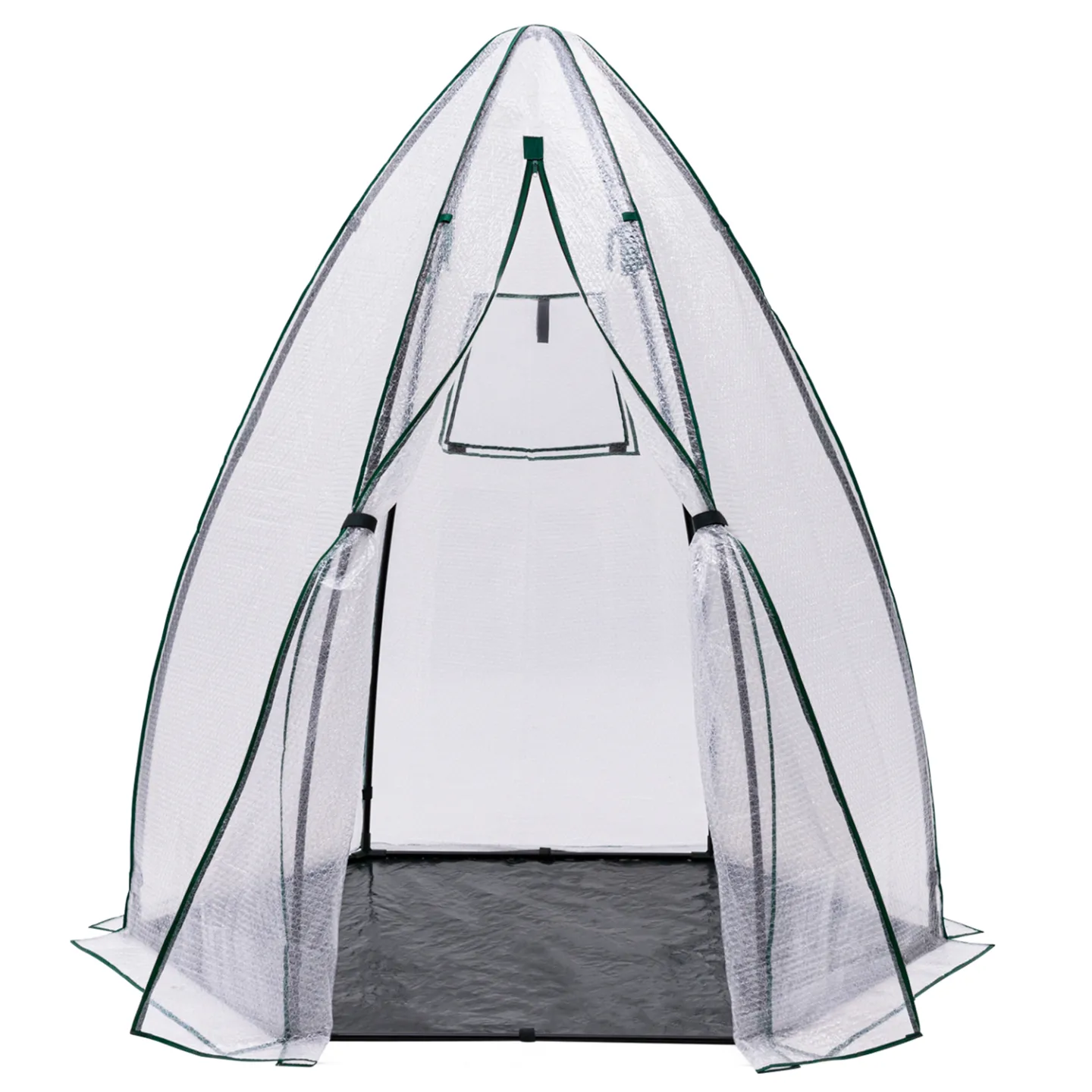 Serre d'hivernage dôme bâche bulle 160 x 160 x 180 cm maxi chaleur balcon et terrasse