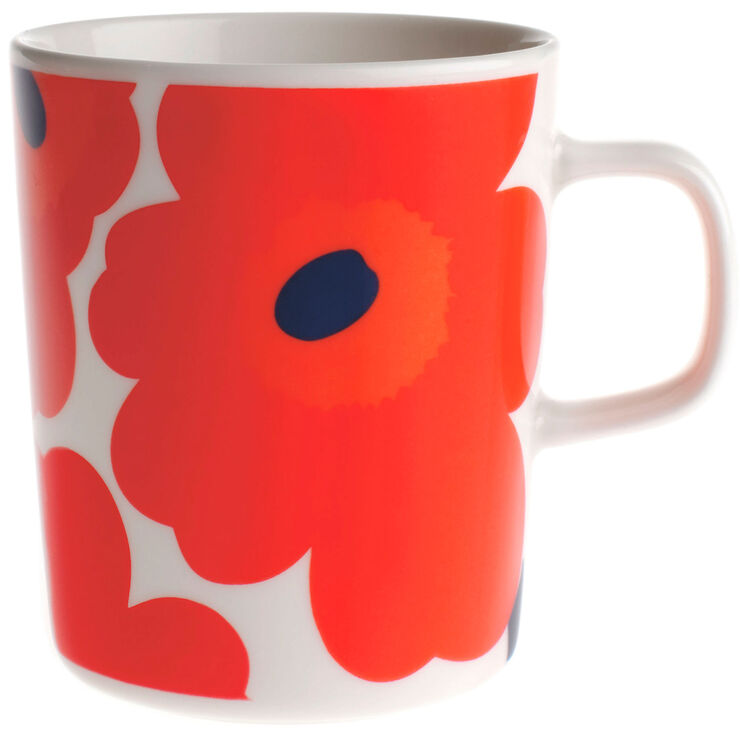 Marimekko Unikko krus Hvid, rød