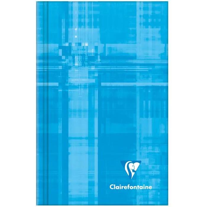 Carnet brochure rembordée rigide 7,5 x 12 cm 96 feuilles petits carreaux couleur aléatoire