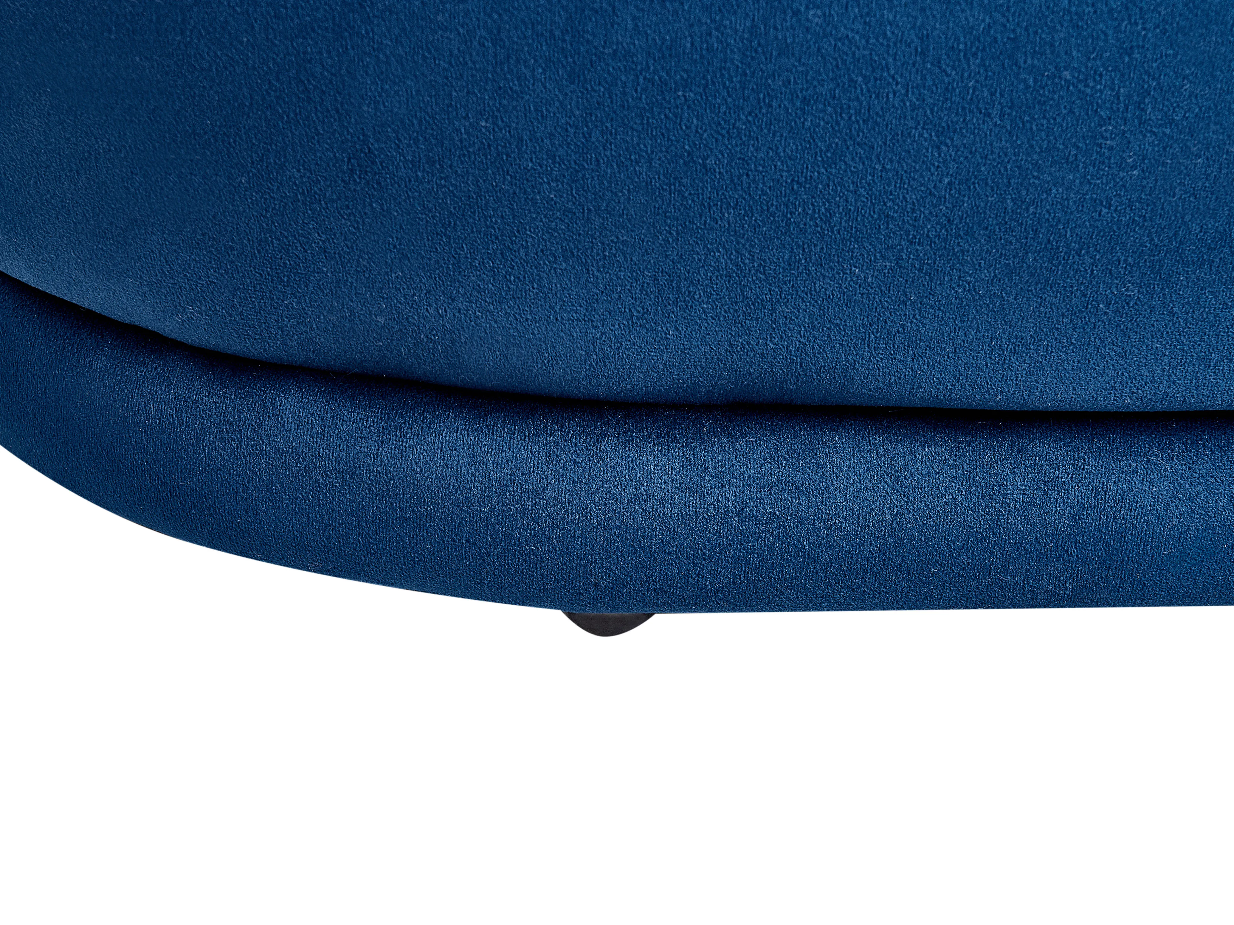 Bankje ELLENDALE Fluweel Marineblauw