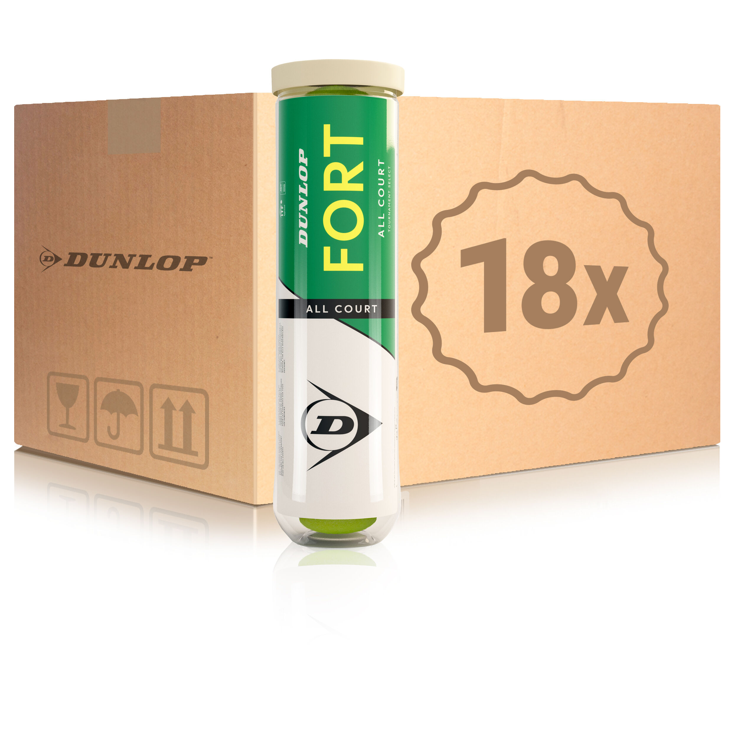 Dunlop Fort All Court 18 Tubes De 4