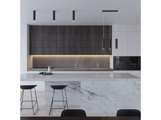 Sollux LAGOS Applique murale encastrable à 2 lumières, noir, GU10