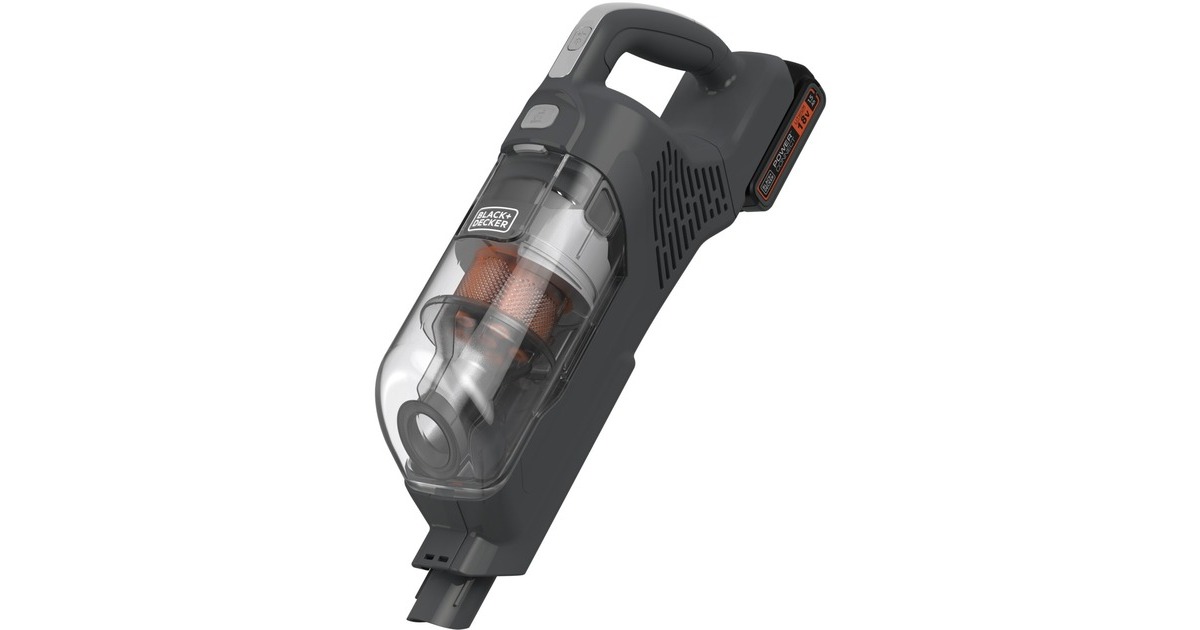 BLACK+DECKERBHFEA18D1-QW 18V 2.0Ah 2-in-1 Steelstofzuiger met verwijderbare accu  (18V 2.0Ah Accu en oplader inbegrepen)
