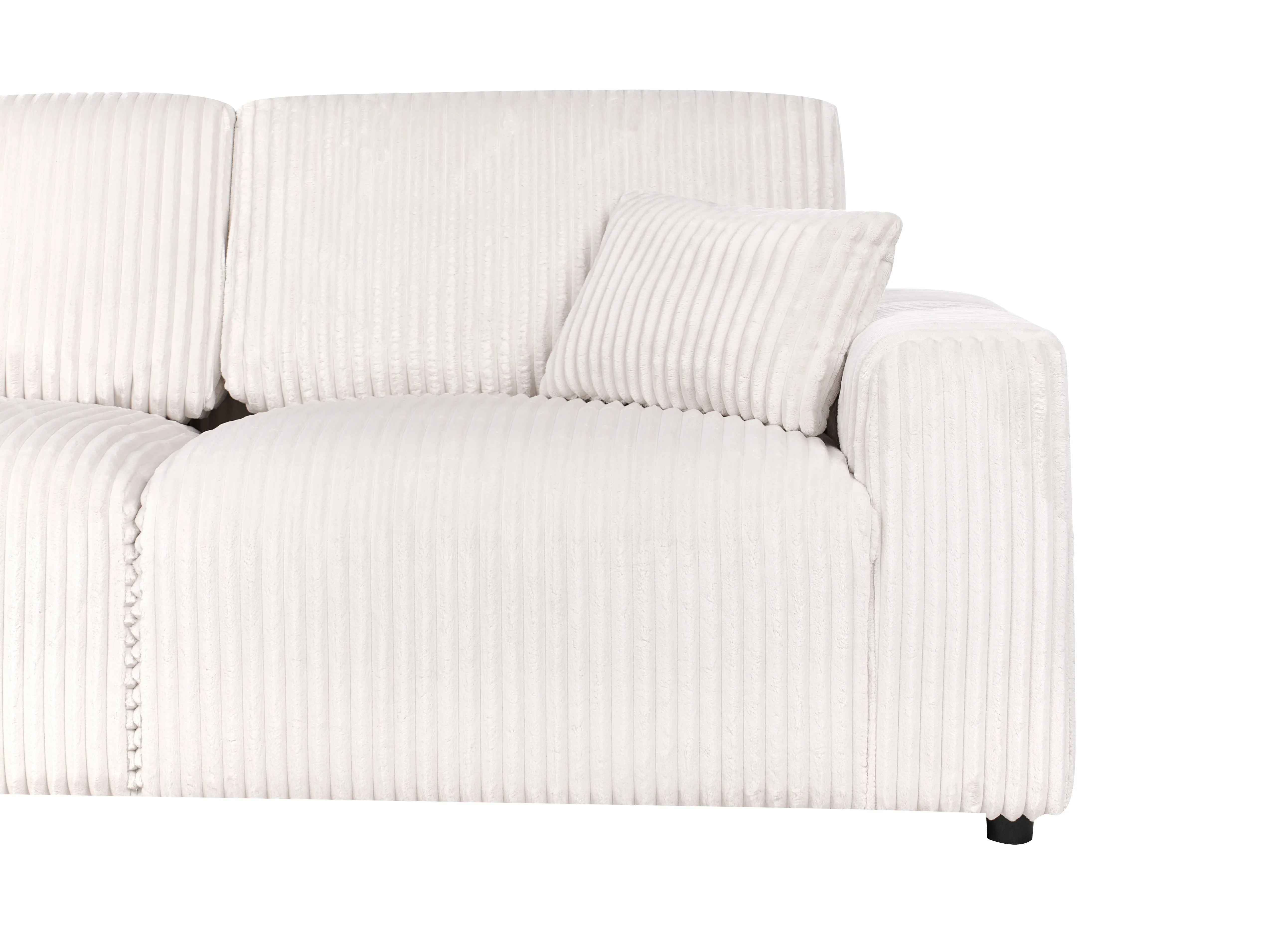 3-zits SANDORA Corduroy Gebroken wit