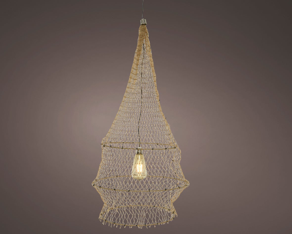 Decoris solar tuinverlichting Victor naturel D 38 H 80 cm