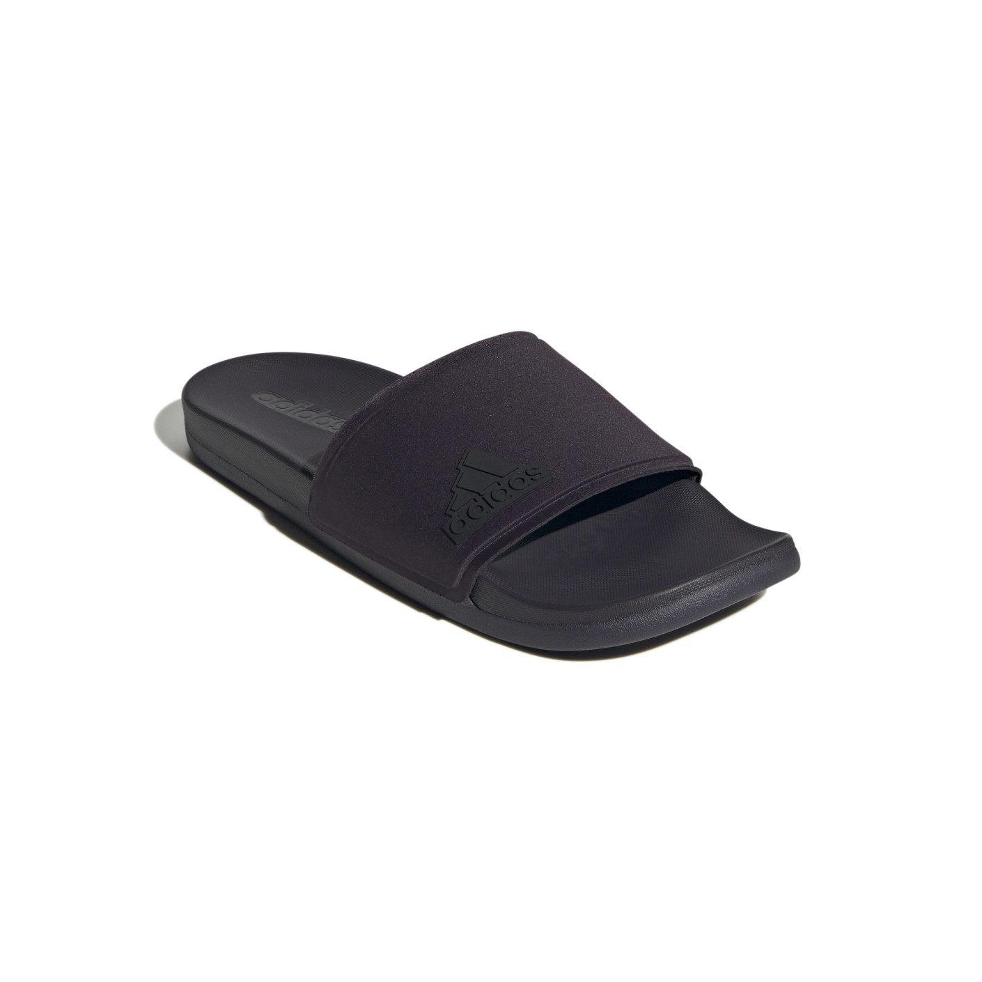 Adidas Adilette Comfort Elevated Slippers Zwart Donkerpaars
