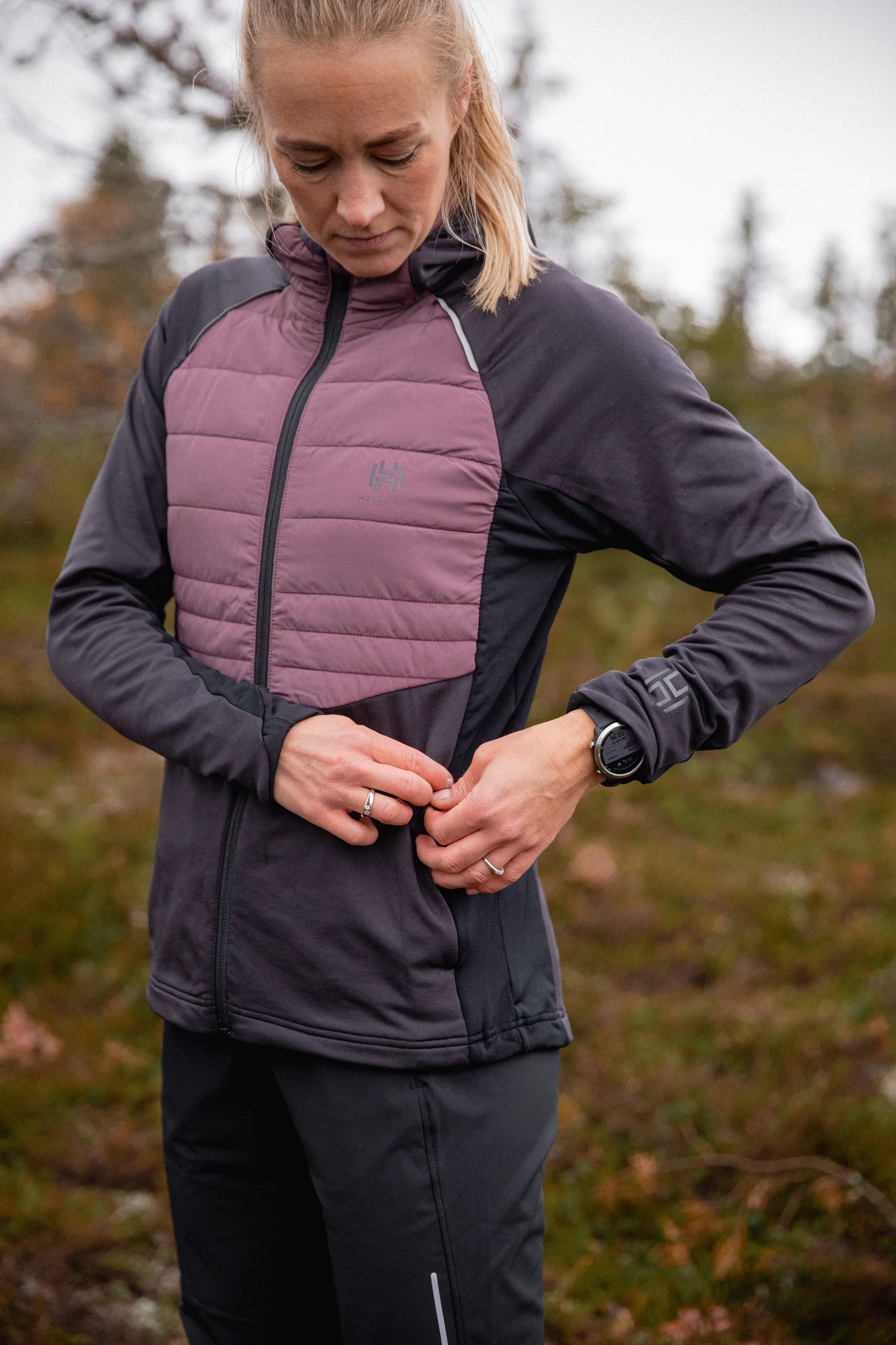 Hellner Women's Hirvas Hybrid Jacket Rose Taupe