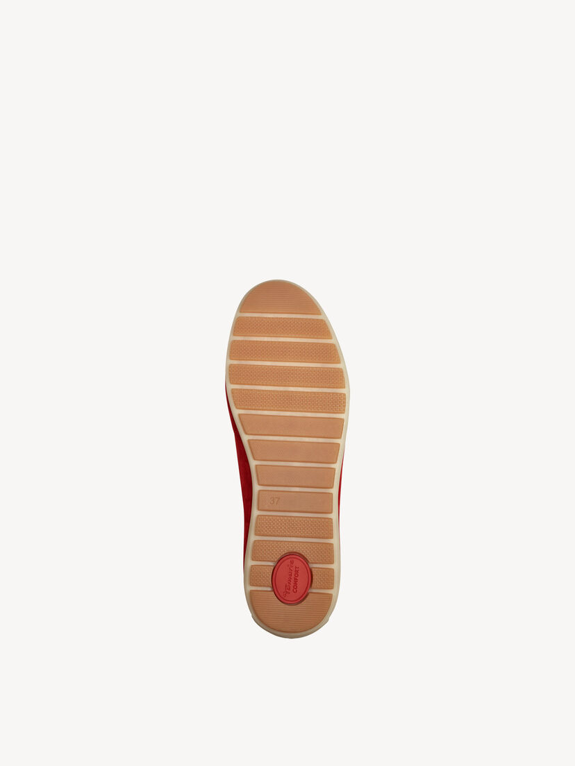 Leren Instappers - rood