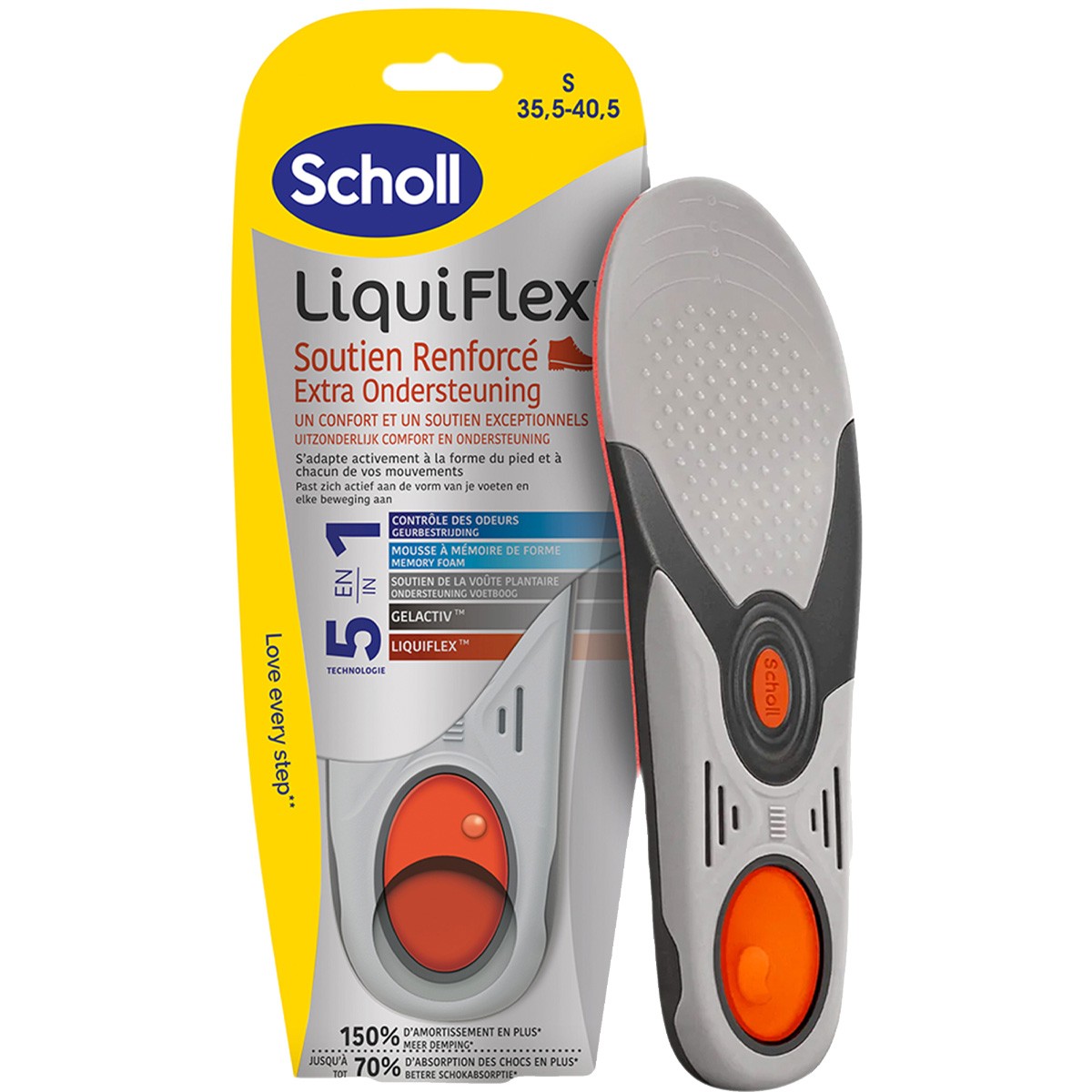 Semelles soutien renforcé - LiquidFlex - Taille 1