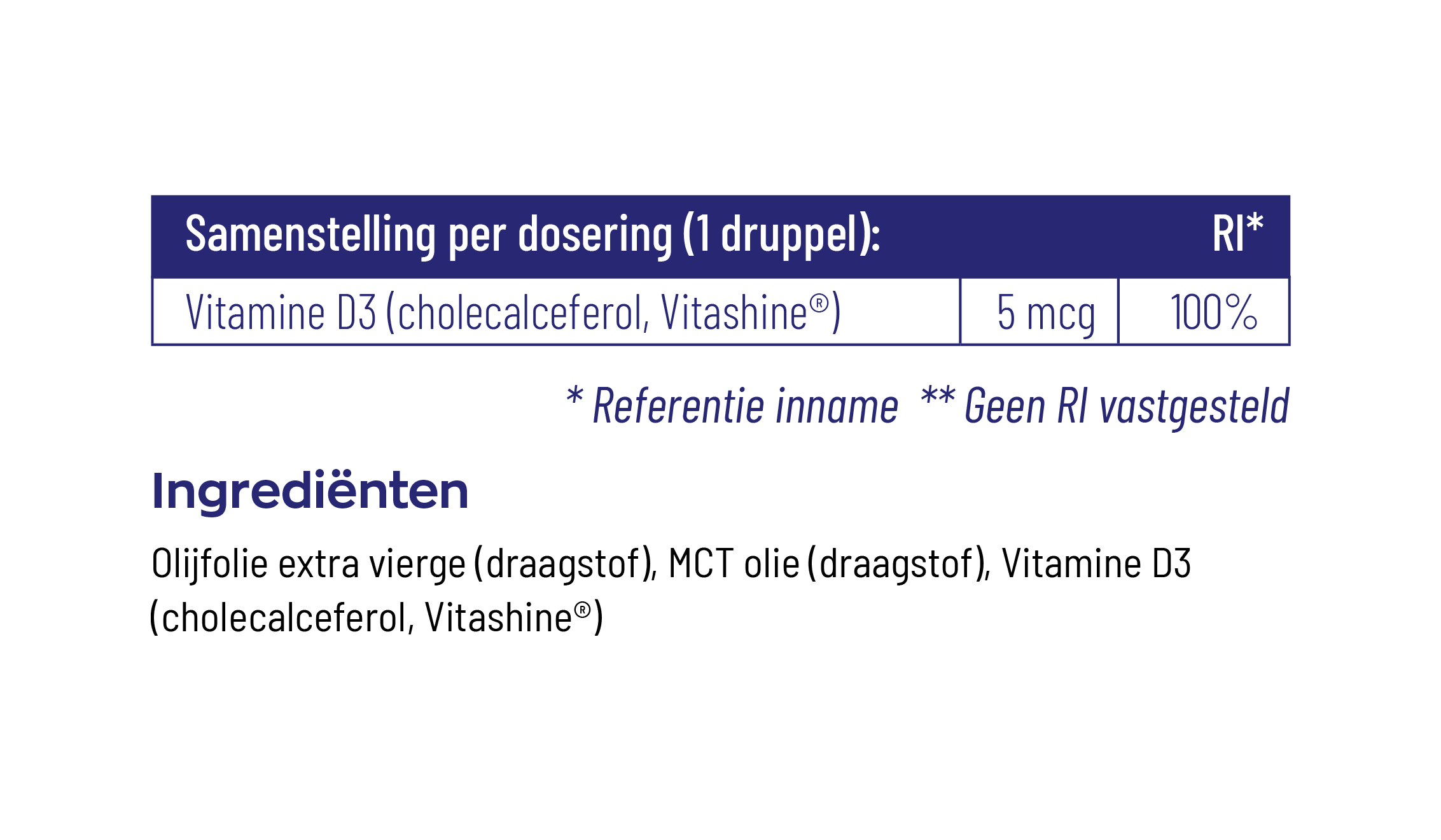 Vitamine D3 druppels Vegan