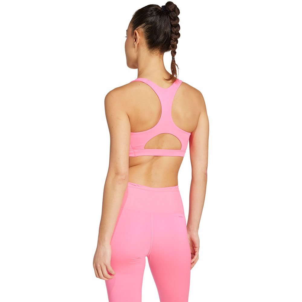 adidas Adizero Essentials Run Medium Support Sport BH Damen lucid pink
