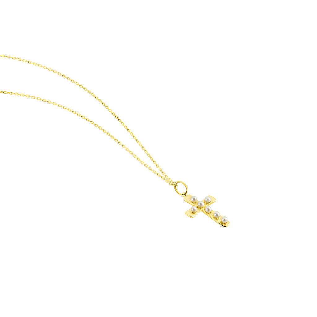 Collier Or Jaune Florrie Perles De Culture