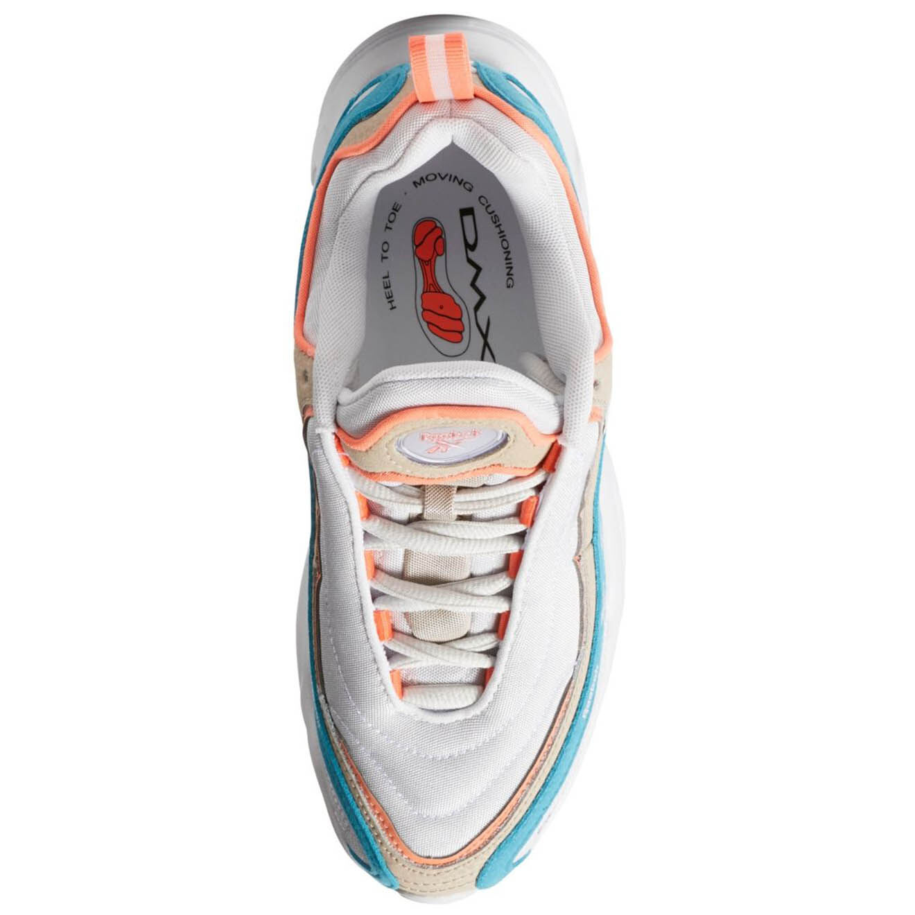 Reebok Baskets Daytona Dmx Mu blanc/turquoise/orange