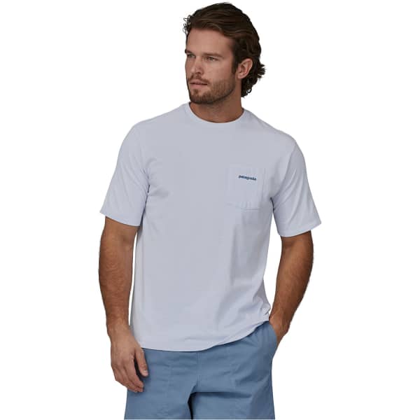 T-shirt PATAGONIA M'S BOARDSHORT LOGO POCKET RESPONSIBILI- TEE WHITE