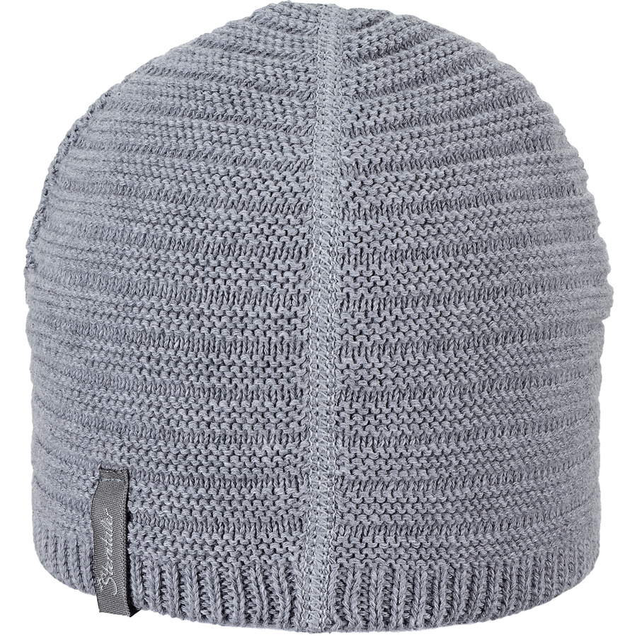 Sterntaler Strickmütze Rippe silber melange