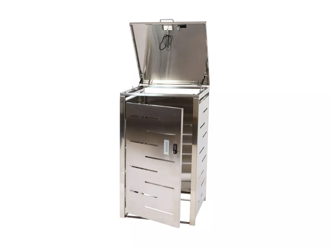 Cache-poubelle MCW-E83 (1), Acier inoxydable 23kg