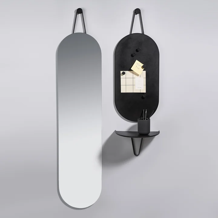Zone Denmark - A-Bulletin Magnettafel, 30 x 60 cm, soft grey