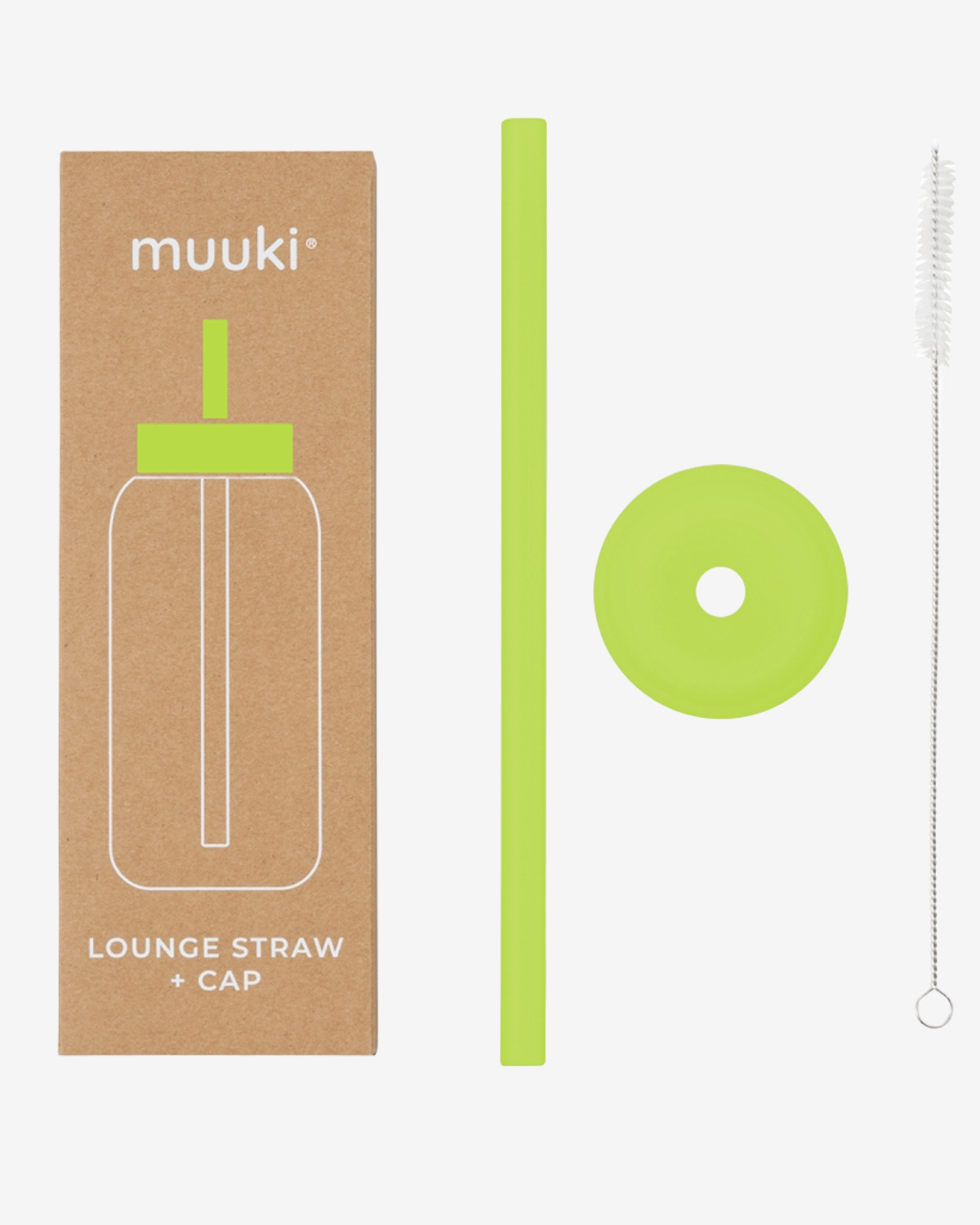 Flaskelokk m/ Sugerør til Muuki Daily Bottle – Lounge Straw + Cap