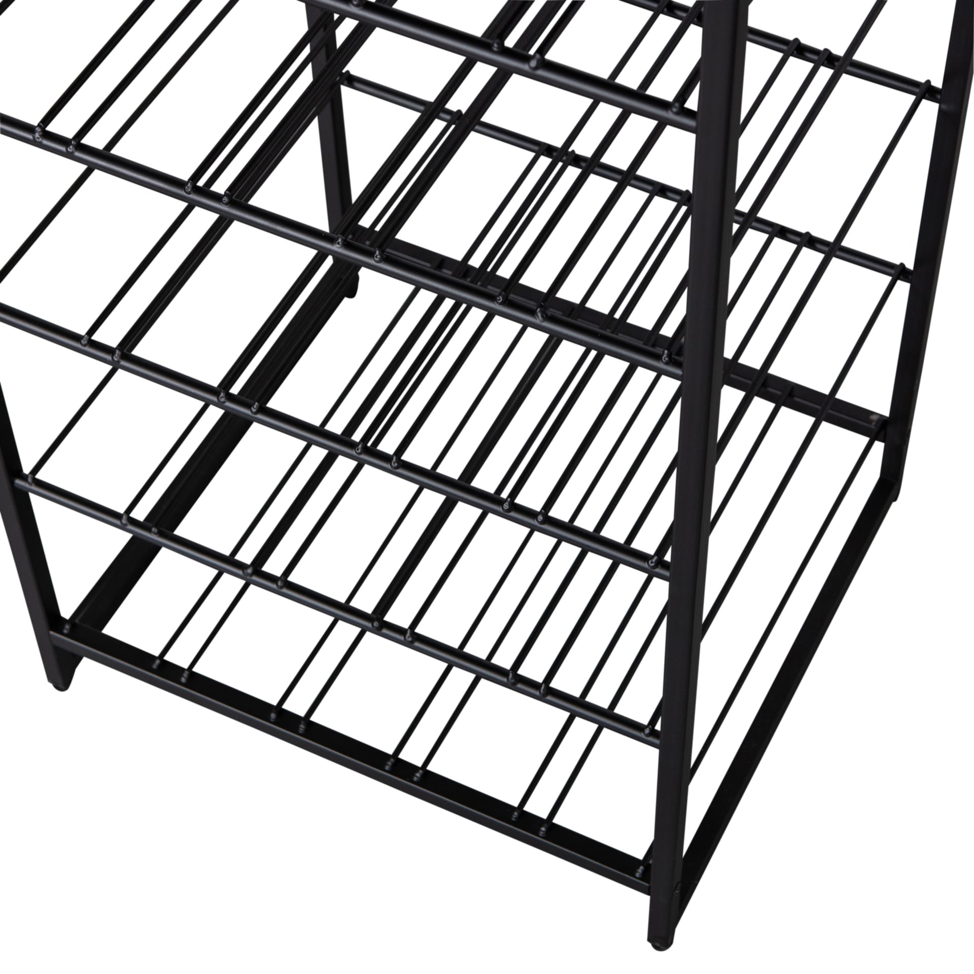 Flaschenregal REESE 45 x 185 cm schwarz