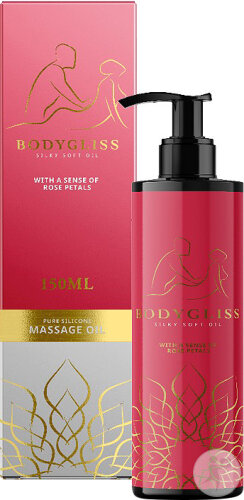BodyGliss Huile De Massage Et Lubrifiant Pétales De Rose  Flacon-Pompe 150ml