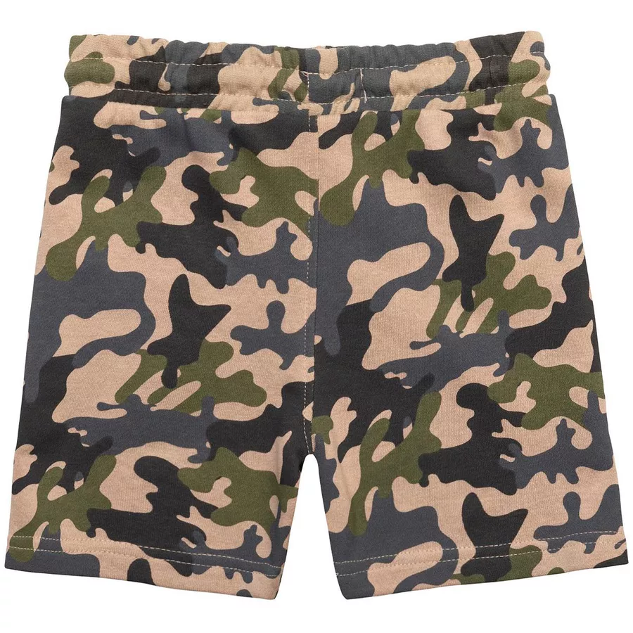 MINOTI T-Shirt und Shorts im Set KhakigrünWeiß
