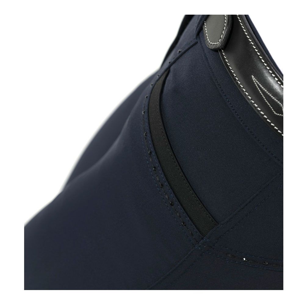 Equitheme SAFIR - Pantalon fond de peau siliconé Femme marine/noir