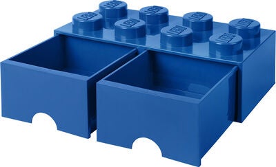LEGO Oppbevaringsboks med Skuff 8, Blå