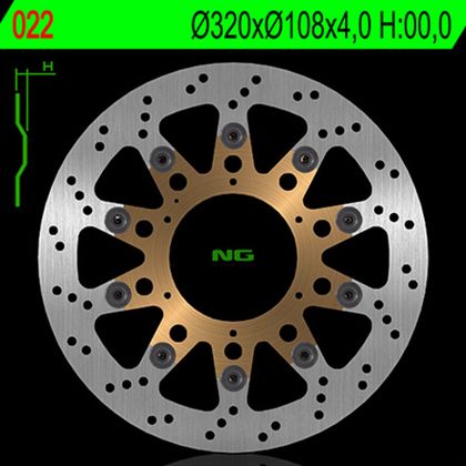 Disque de frein Rond NG flottant