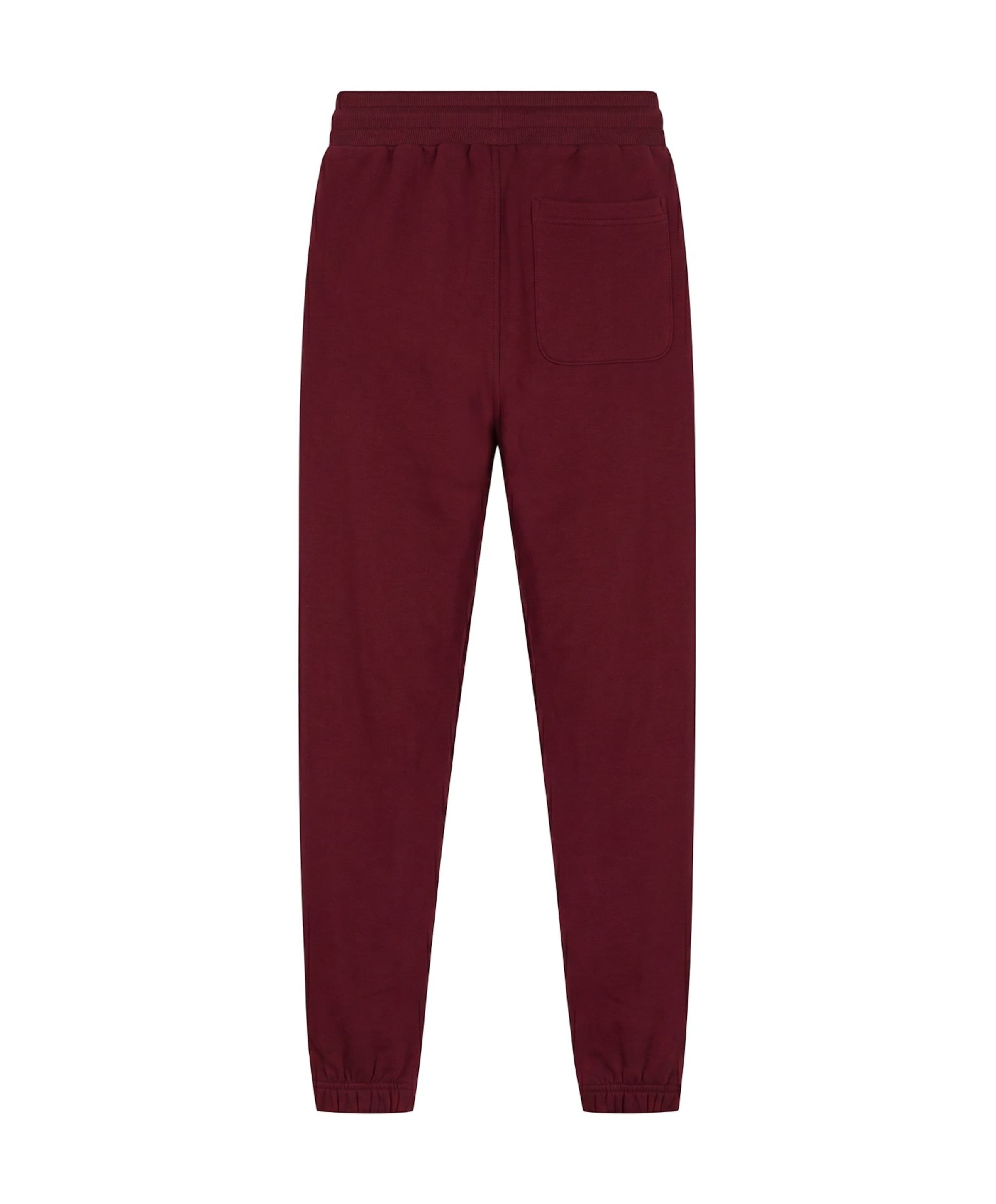 Malelions Malelions Junior Lifestyle Sweatpants jongens broek bordeaux