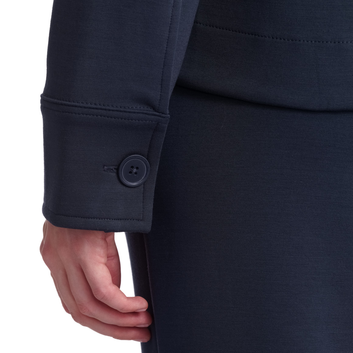 Gina Collection Damen Jacke aus Modal-Mix dunkelblau