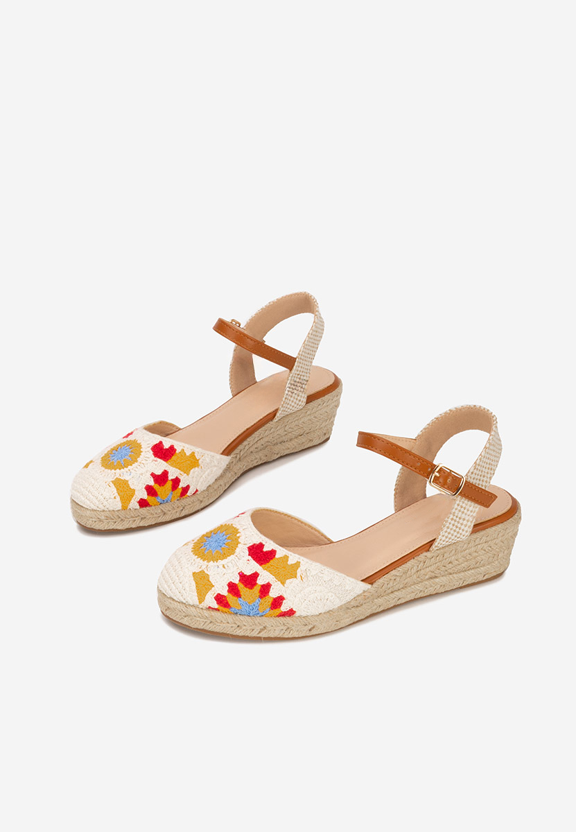 Sandales type espadrilles blanches Elioth