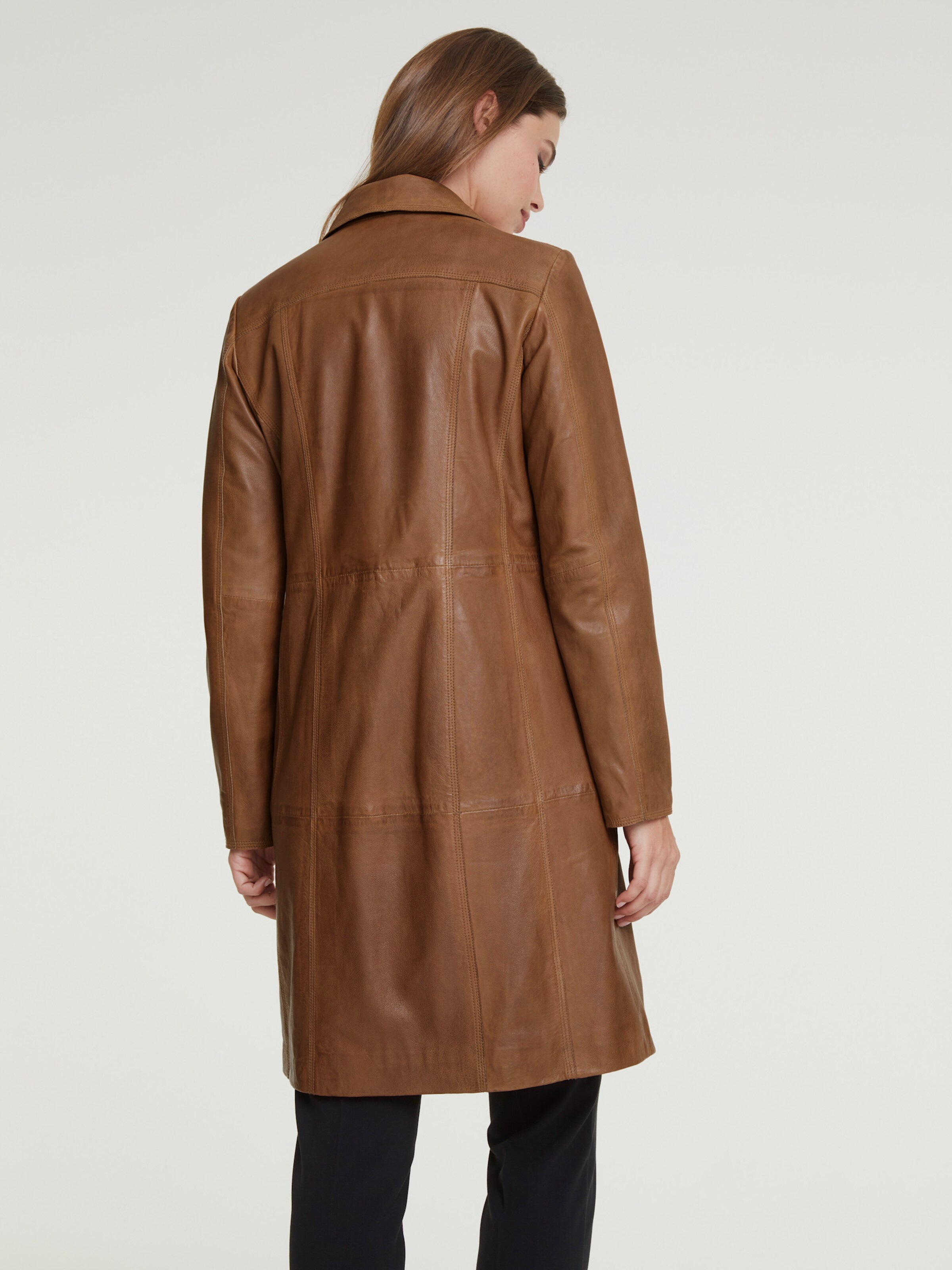 Leder-Mantel