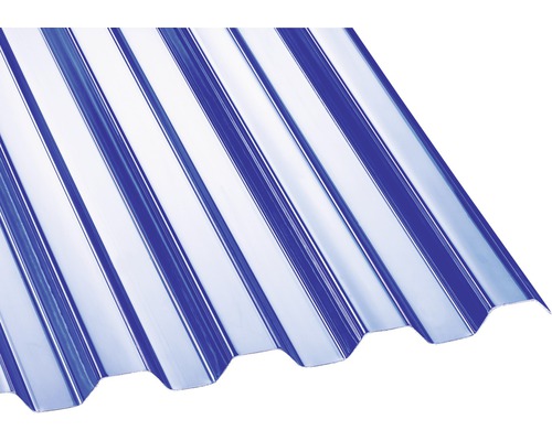 Gutta polycarbonaat golfplaat, trapeziumvormig, 76/18, helder, 3500 mm x 1040 mm x 0,8 mm