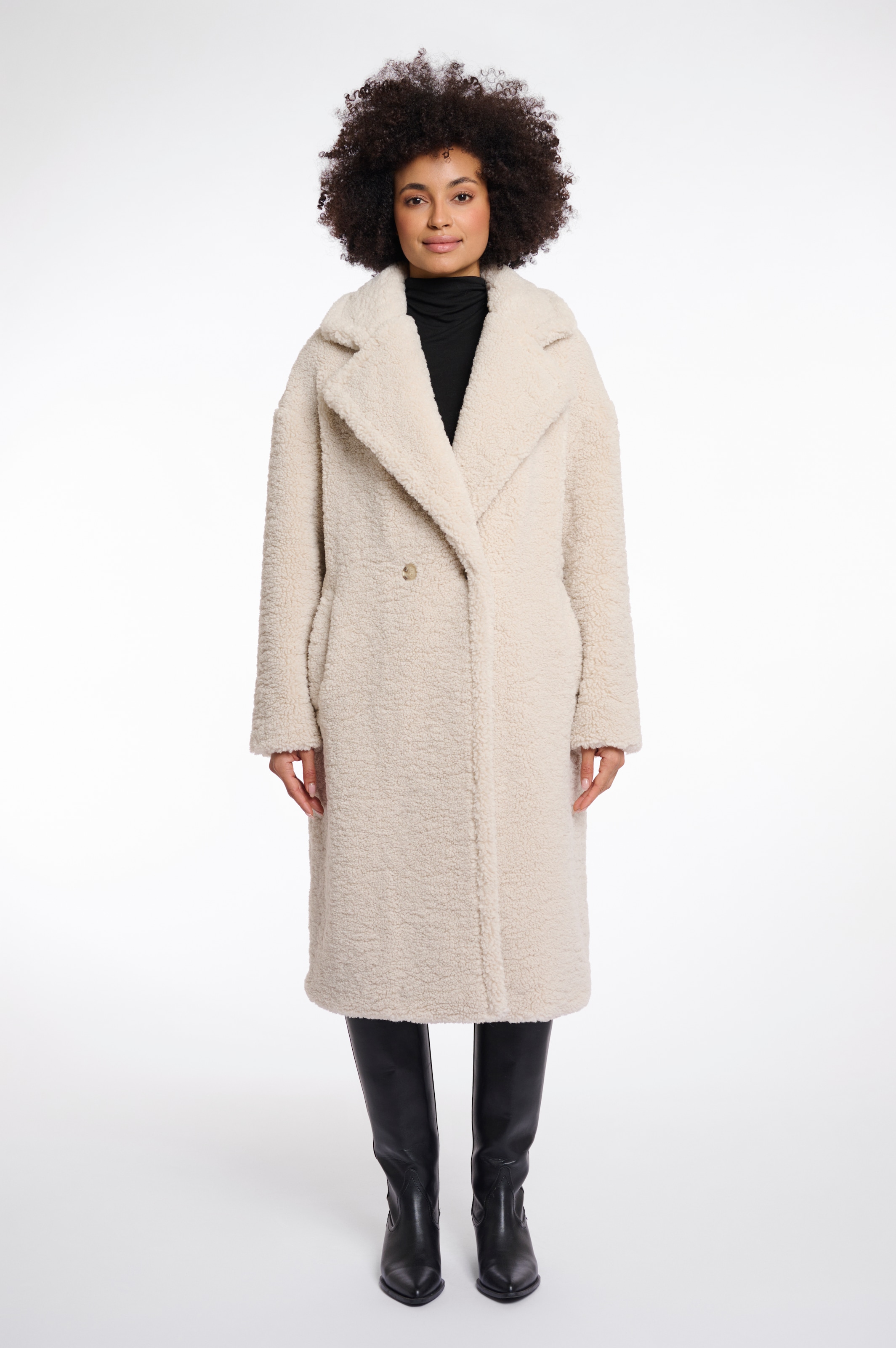 Rino & Pelle Wintermantel »ELICIA«, in flauschiger Fell-Optik