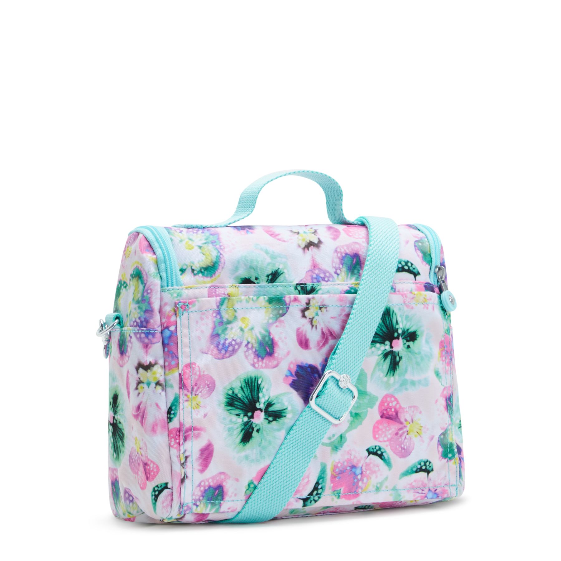 NEW KICHIROU Grand Sac Repas Isotherme avec Manchon pour Valise - Aqua Blossom