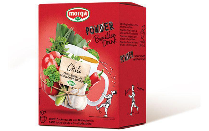 PowerPowder BouillonDrink Chili Bio 10 x 4 gInstant-Trinkbouillon mit Chili