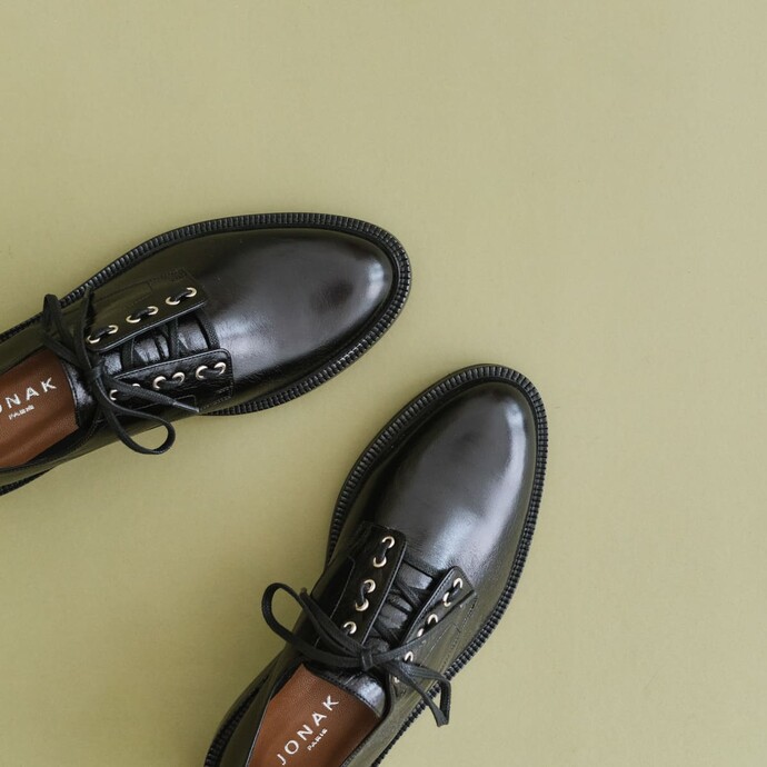 Derbies en cuir  noir