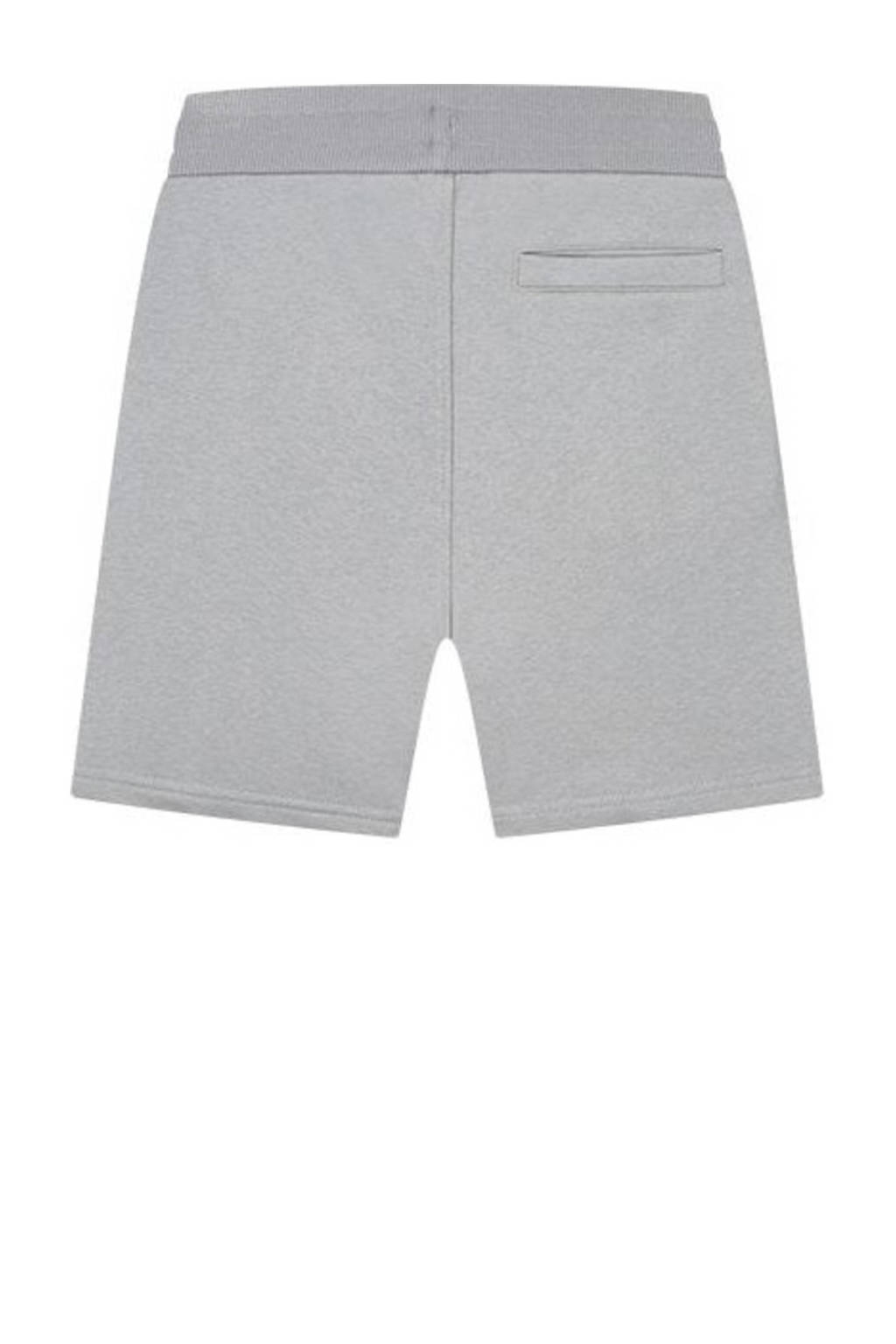 Malelions gemêleerde regular fit sweatshort Worldwide grijs