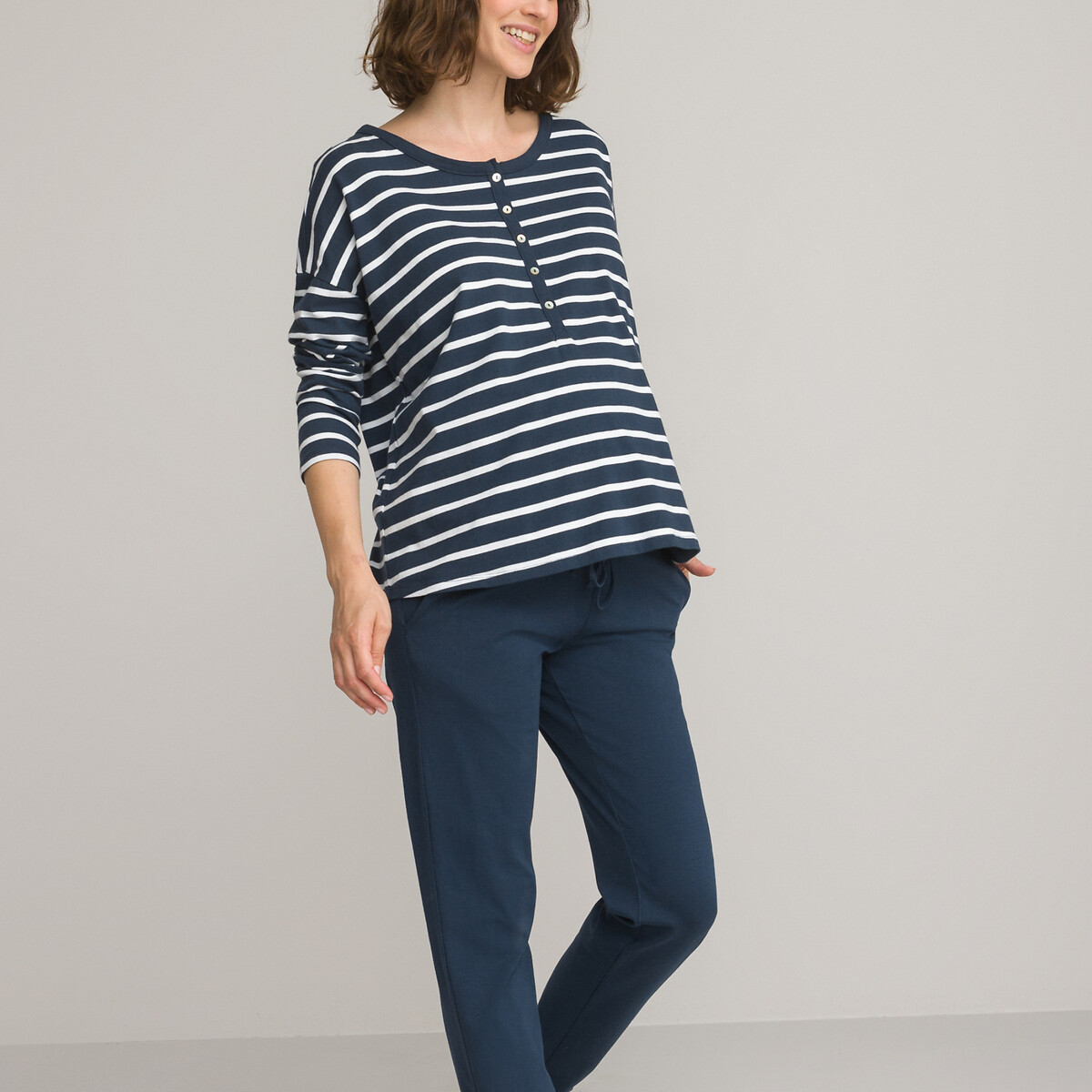 COLEÇÕES LA REDOUTE<br>Pijamas para gravidez e amamentação