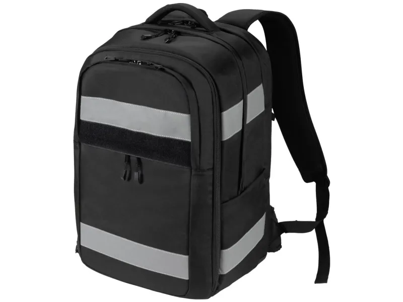 DICOTA Reflective - Rygsæk - 600D RPET, premium termoplastisk polyuretan (TPU) - sort
