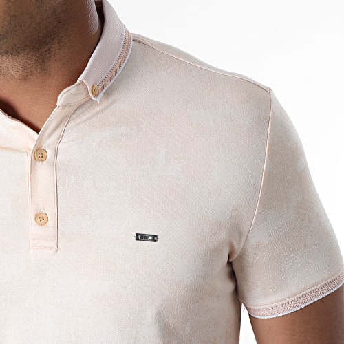 Polo Manches Courtes 1089 Orange Clair
