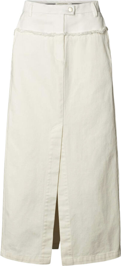 Rabens Saloner Duo canvas skirt - Rasmia Ecru
