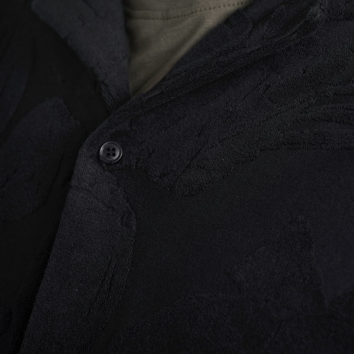 VanVaan Herren Hemd mit Allover-Muster dunkelgrau / schwarz