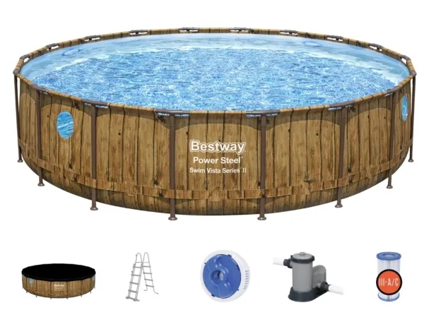 Bestway Power Steel™ Swim Vista Series™ Pool Set - 5.49m x 1.22m 23062 L