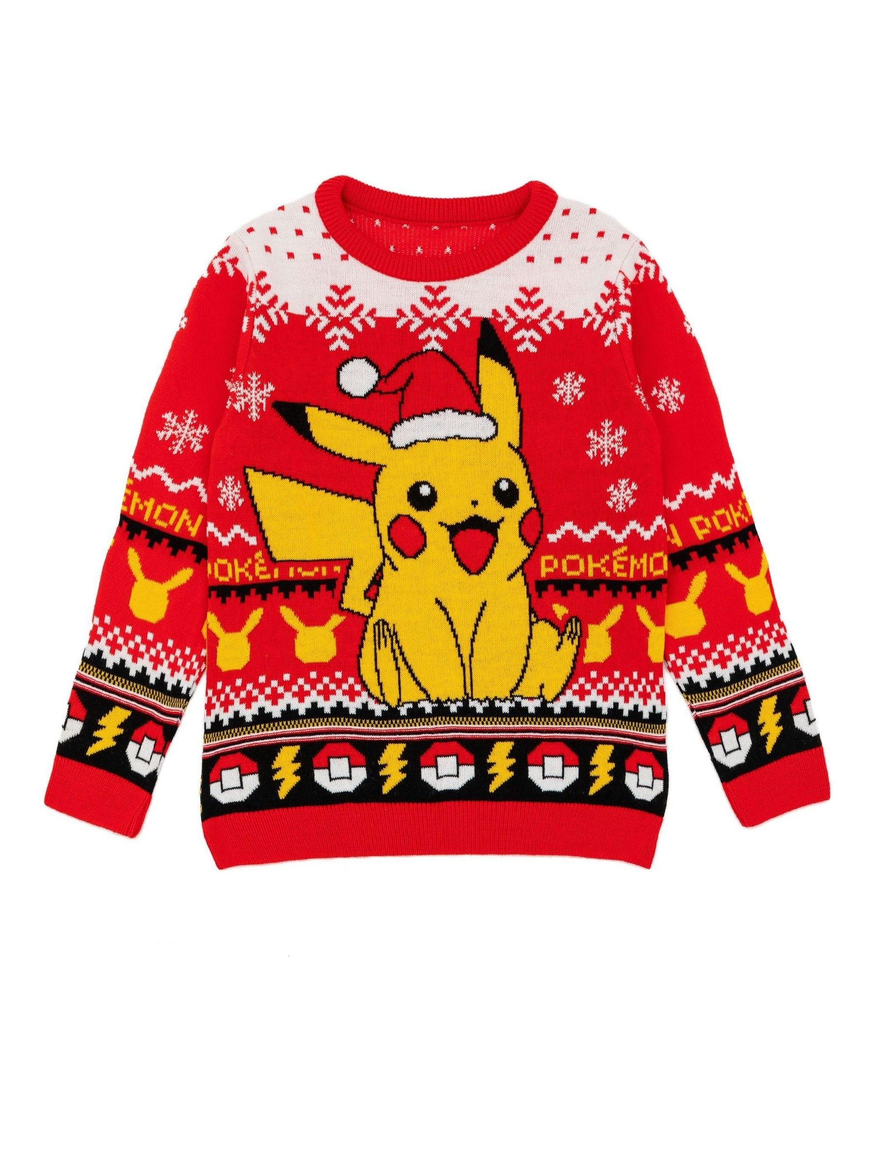 Vanilla Underground Pokemon Pikachu Knitted Christmas Jumper