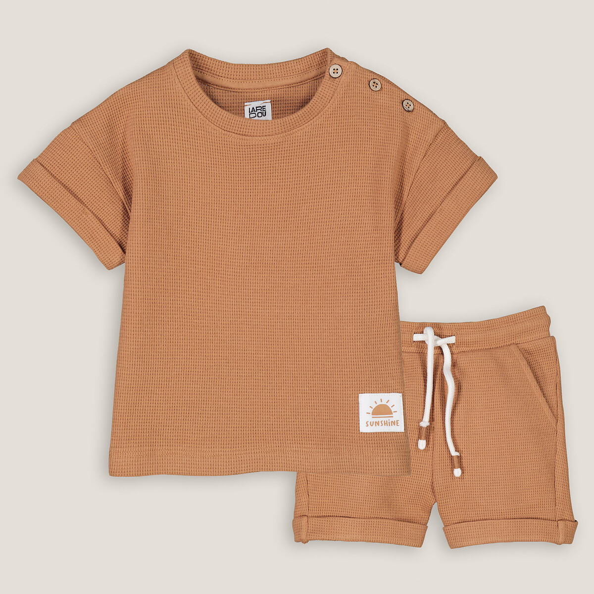 COLEÇÃO LA REDOUTE<br>Conjunto de camiseta e shorts