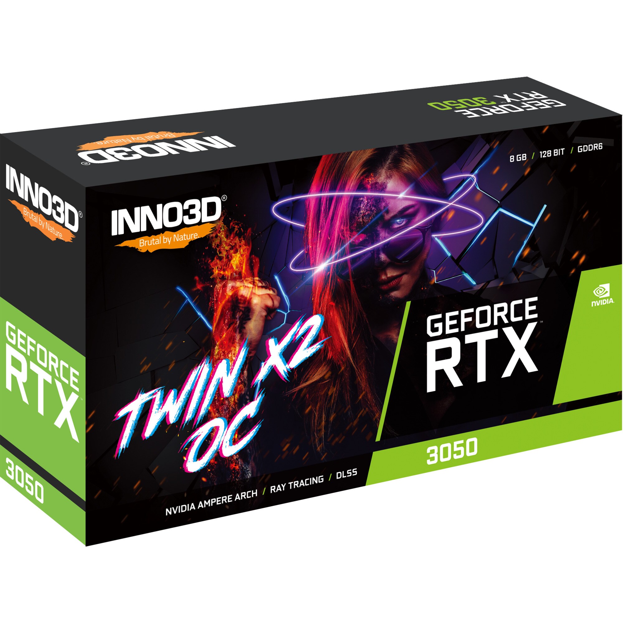 Inno3D Grafikkarte GeForce RTX 3050 TWIN X2 OC V2