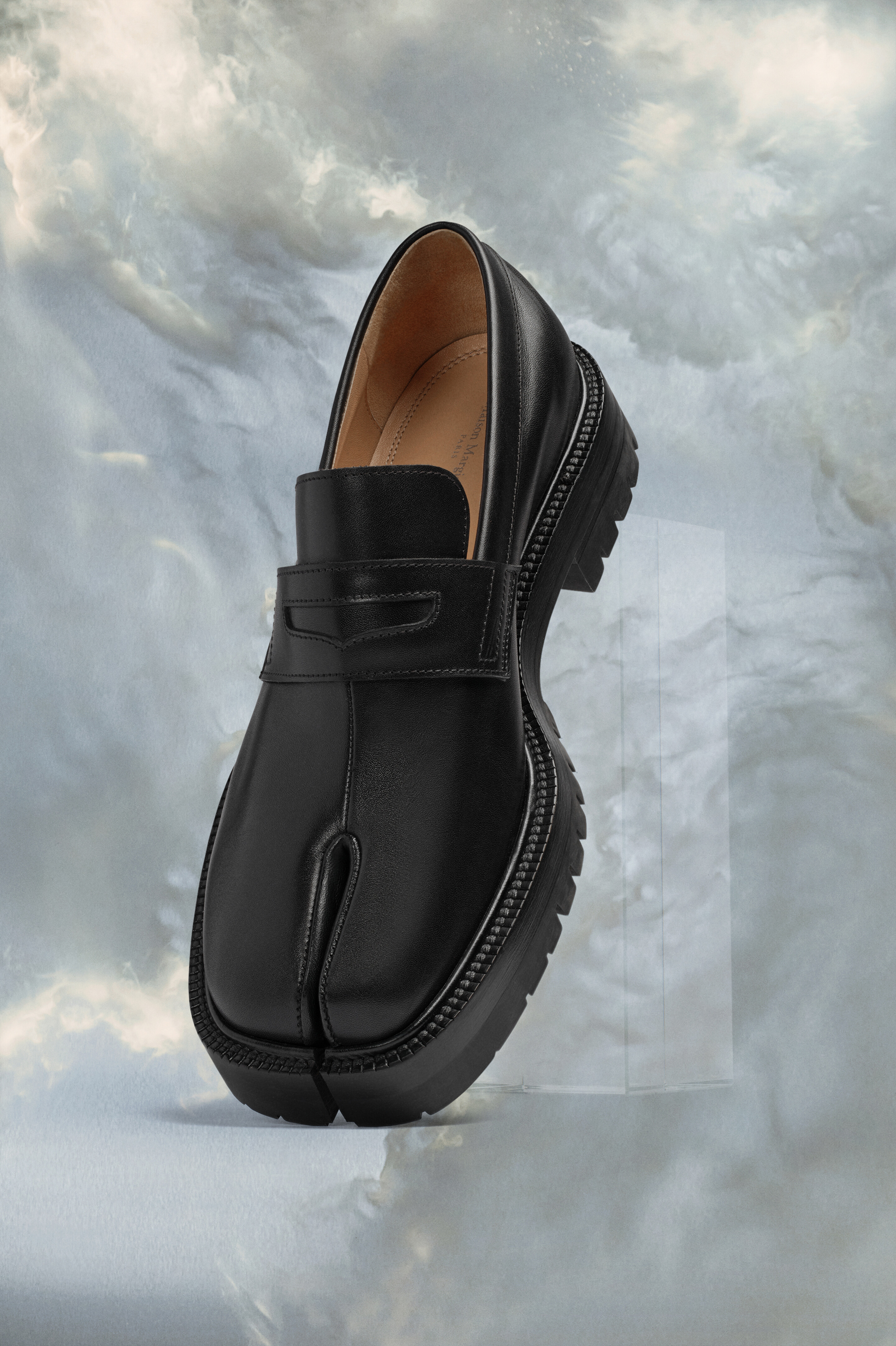 Tabi loafers en cuir de veau pour homme